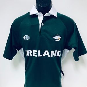 NWT Croker Ireland Rugby 2 button polo